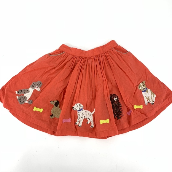 Mini Boden Other - Mini Boden Dog Embroidered Circle Skirt